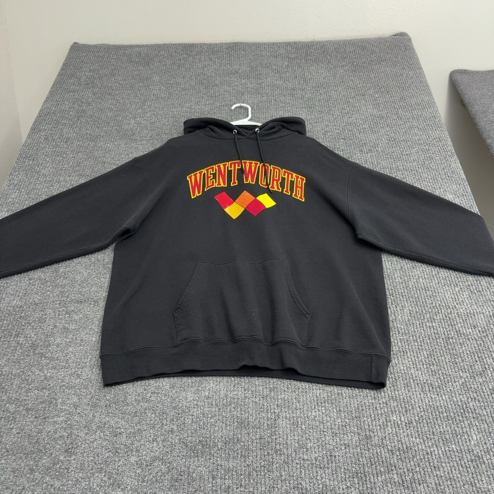 Wentworth Champion Hoodie Mens XL Black Cotton Blend Graphic Streetwear